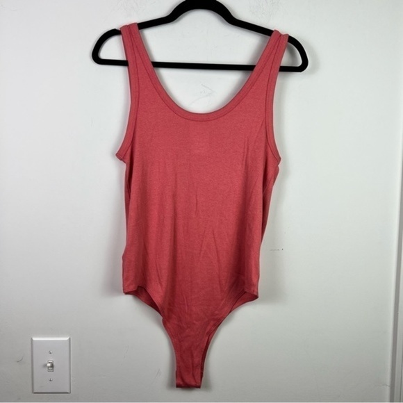 A New Day Coral Rubbed Snap Body Suit Sleeveless womens size large - Picture 5 of 6